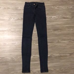 Navy blue j brand skinny jeans